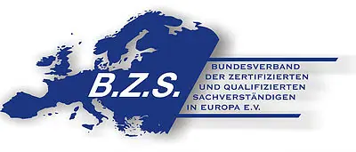 Logo des B.Z.S. e. V. – Bundesverband der zertifizierten und qualifizierten Sachverständigen in Europa