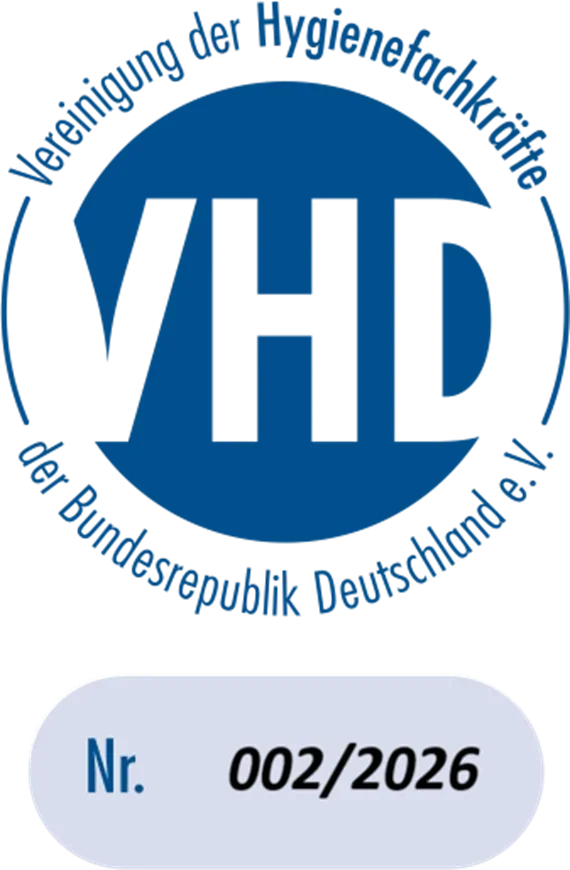 VHD-Gütesiegel Nr. 002/2026 – Hygienebeauftragte(r) in der Praxis